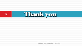 ThankyouThankyou
08/14/16Prepared by AKHTAR KAMAL
28
 