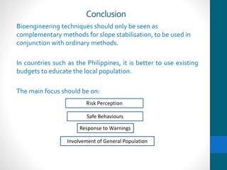 Landslides in the philippines: Assessment of Bioengineering Techniques ...
