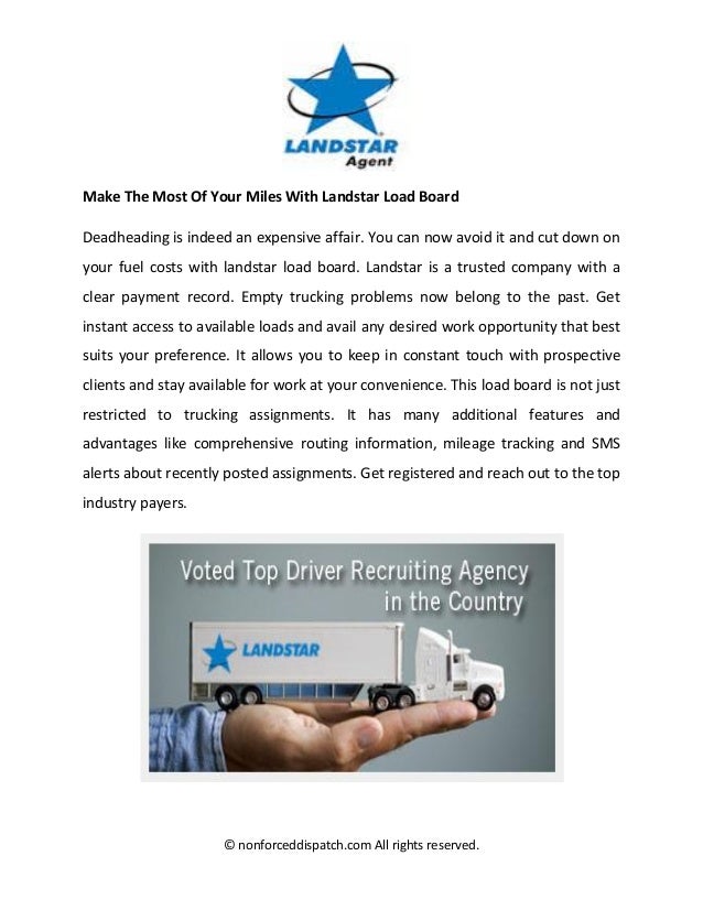 Landstar load board a resourceful logistics software with great features Landstar load board a resourceful logistics software with great features