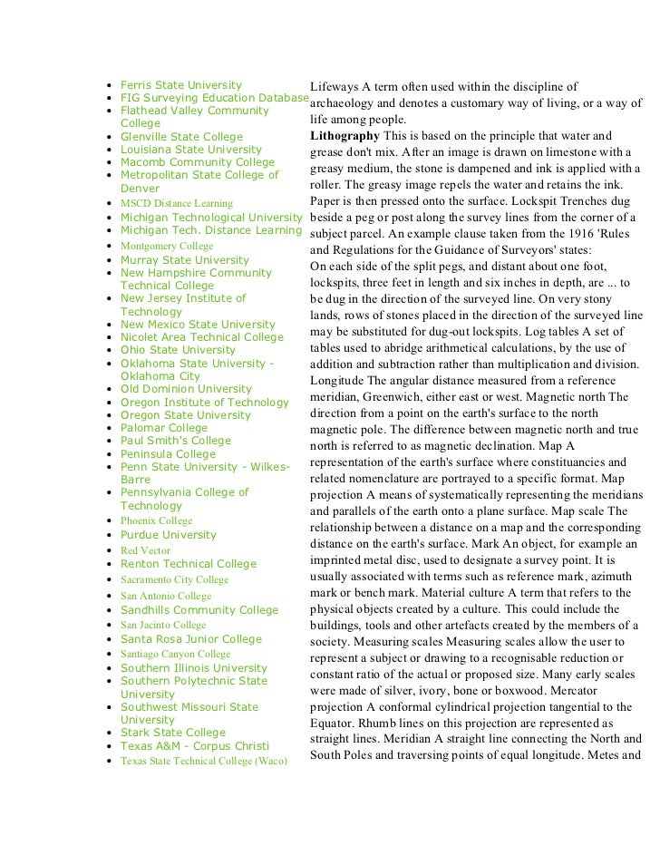 Land Surveying Resources Handbook - evergreen valley college 12