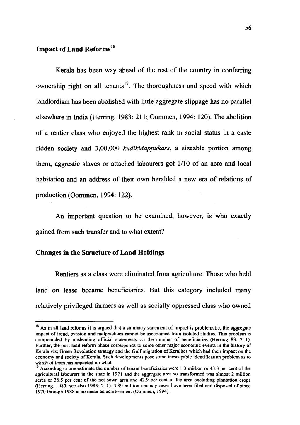 Land Tenure History Of Kerala And Land Reforms