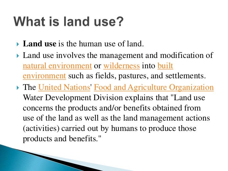 Land Use And Regulation