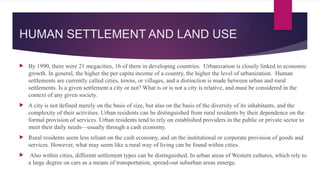 Comprehensive Overview of Land Use, Resources, and Human Settlement ...