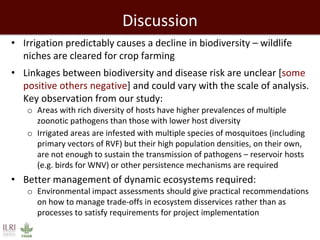 Land use, biodiversity changes and the risk of zoonotic diseases: Findings from a cross-sectional study in Tana River County, Kenya
