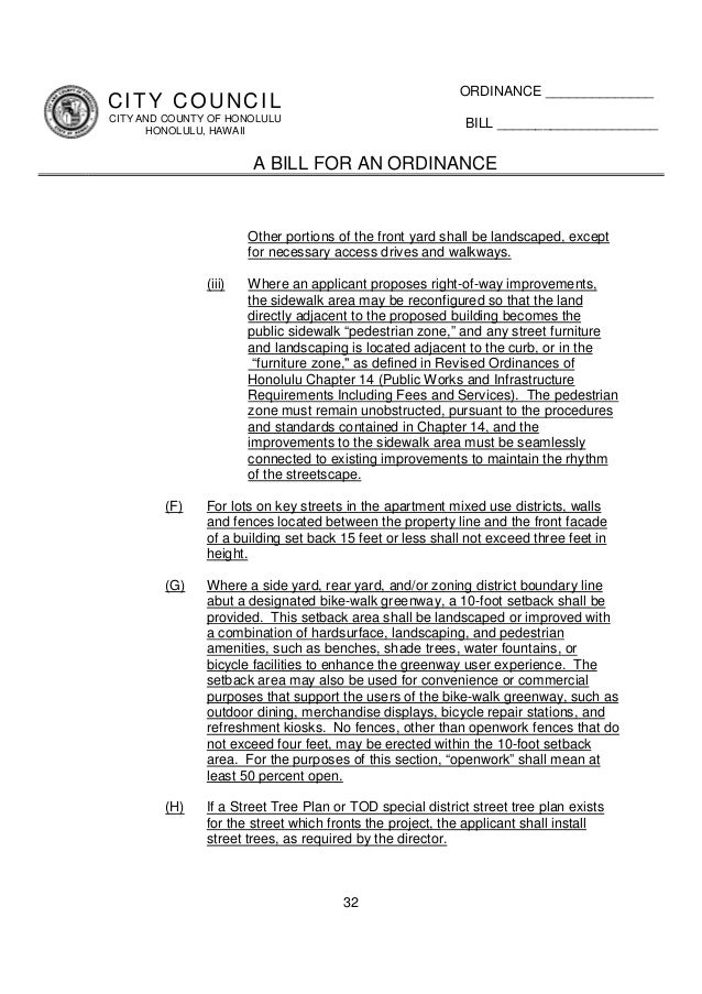 Honolulu land use ordinance amendment