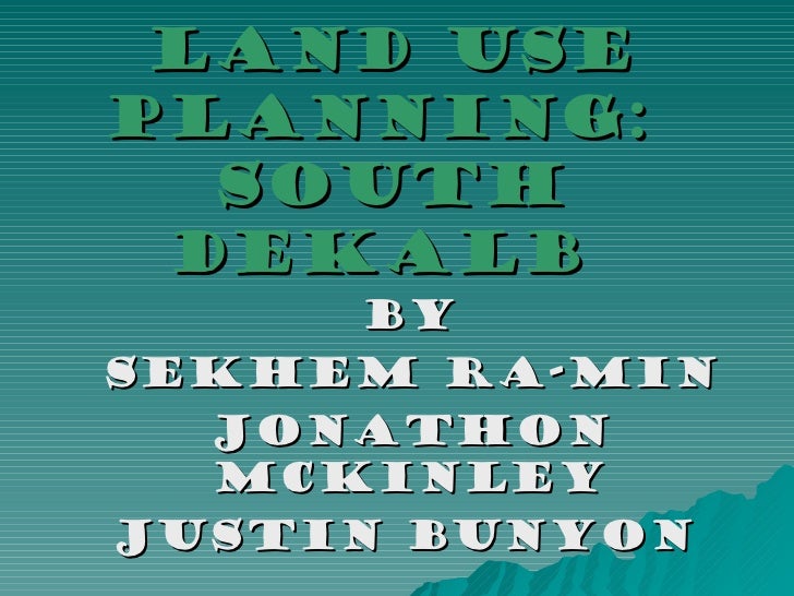 Land use planning