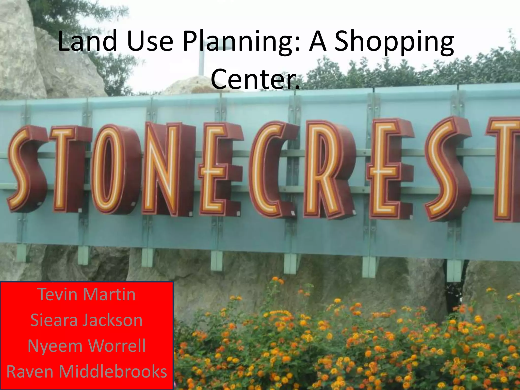 Land use planning PPT