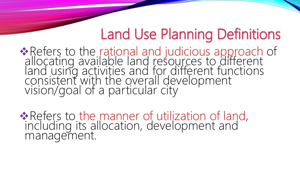 Land use planning in the philippines