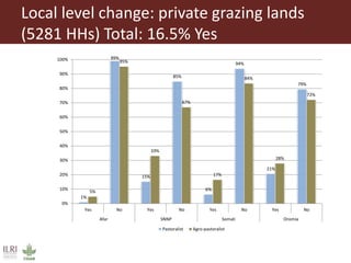 Land use and tenure in pastoral and agro-pastoral production systems