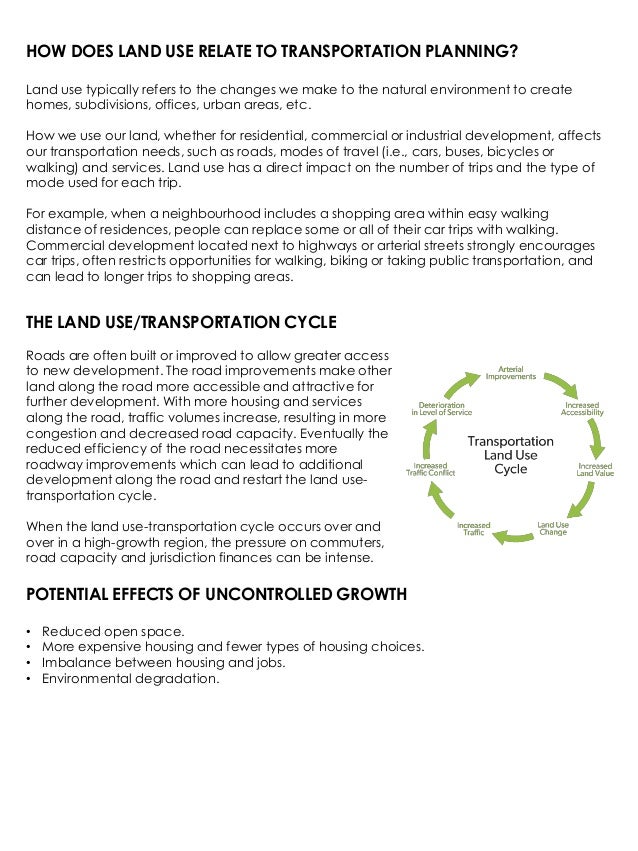 Land use transportation cycle