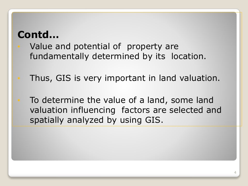 Land valuation