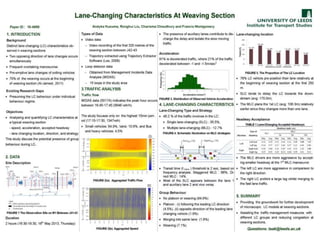 Lane-changing characteristics at weaving section