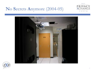 No Secrets Anymore (2004-05)
17