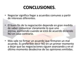 La negociación y el manejo de conflictos en las organizaciones | PPTX