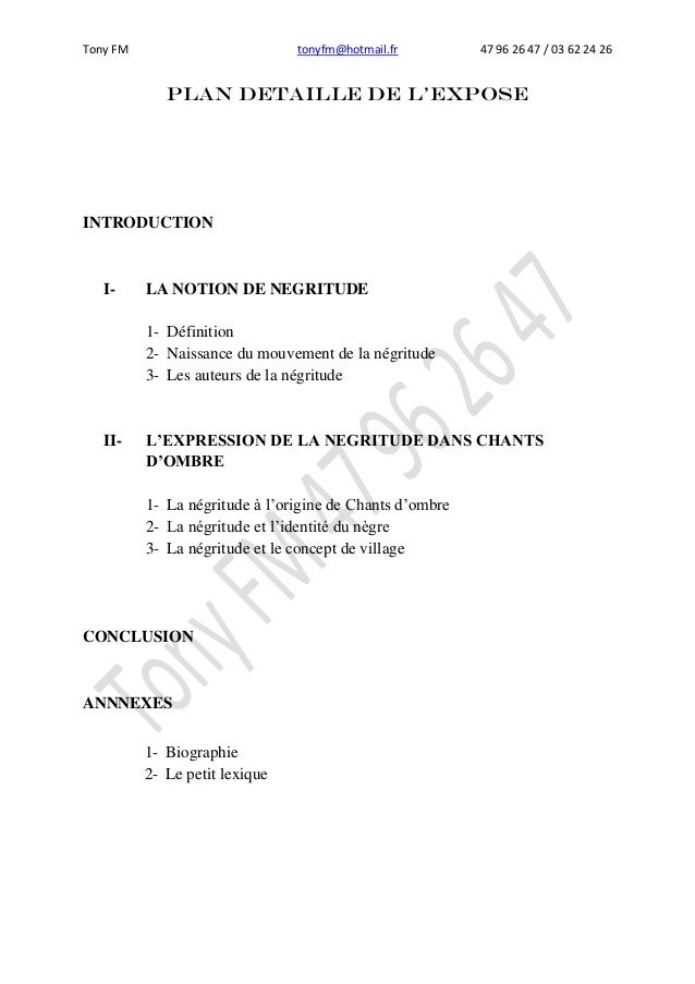 Dissertation La Négritude | Etudier dissertation sur la poesie de la negritude