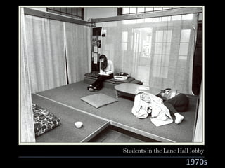 Students in the Lane Hall lobby
1970s
 