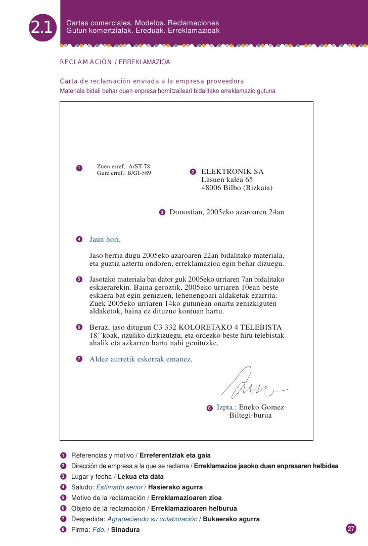 Resultado de imagen de erreklamazioa
