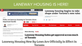 LANEWAY HOUSING IS HERE!
 