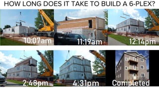 HOW LONG DOES IT TAKE TO BUILD A 6-PLEX?
 