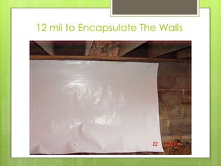 Under a basement slab…