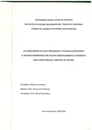 Lanfranco (1994) titanclinohumite