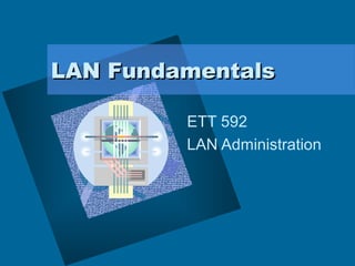 LAN FundamentalsLAN Fundamentals
ETT 592
LAN Administration
 