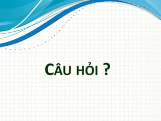 CÂU HỎI ?
 