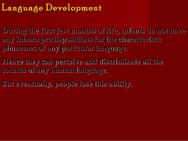 language acquisition and development pdf