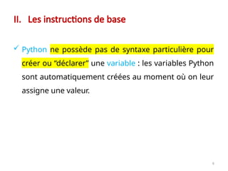langage de progra python power point presentation | PPTX