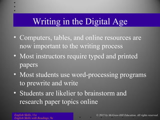 Chapter 7: Writing in the Digital Age (Langan) | PPT