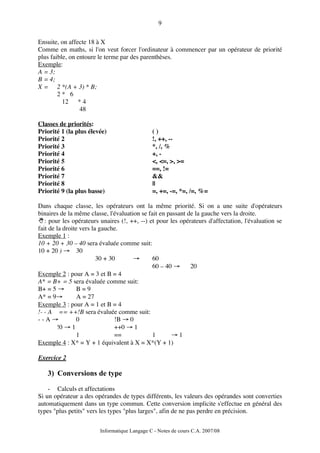 Langage C