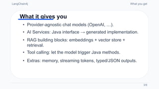 🤖☕ LANGCHAIN4J: BUILD LLM FEATURES IN JAVA (FAST) | PDF