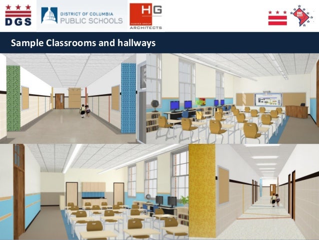 Sample Classrooms and hallways
 