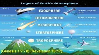 (Genesis 1:7 - 8) (Revelation 19:17)
 