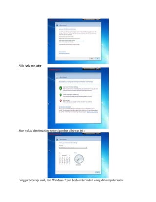 Langkah Langkah Cara Install ulang Windows 7 | PDF