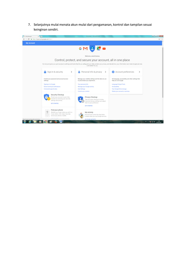 Langkah langkah membuat akun gmail | PDF