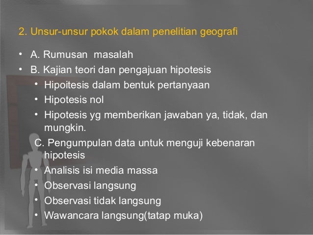 Langkah Langkah Penelitian Geografi Mengenai Fenomena Geosfer