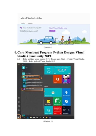 Langkah langkah untuk menginstal program python 3 pada sistem operasi ...