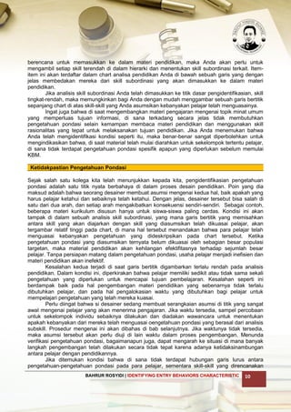 Langkah 3 identifying entry behaviors characteristic | PDF