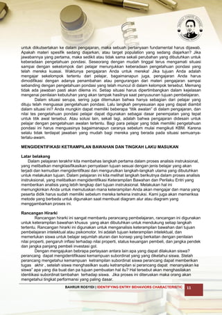 Langkah 3 identifying entry behaviors characteristic | PDF