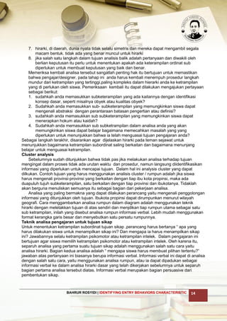 Langkah 3 identifying entry behaviors characteristic | PDF