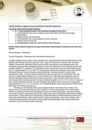 Langkah 3 identifying entry behaviors characteristic | PDF