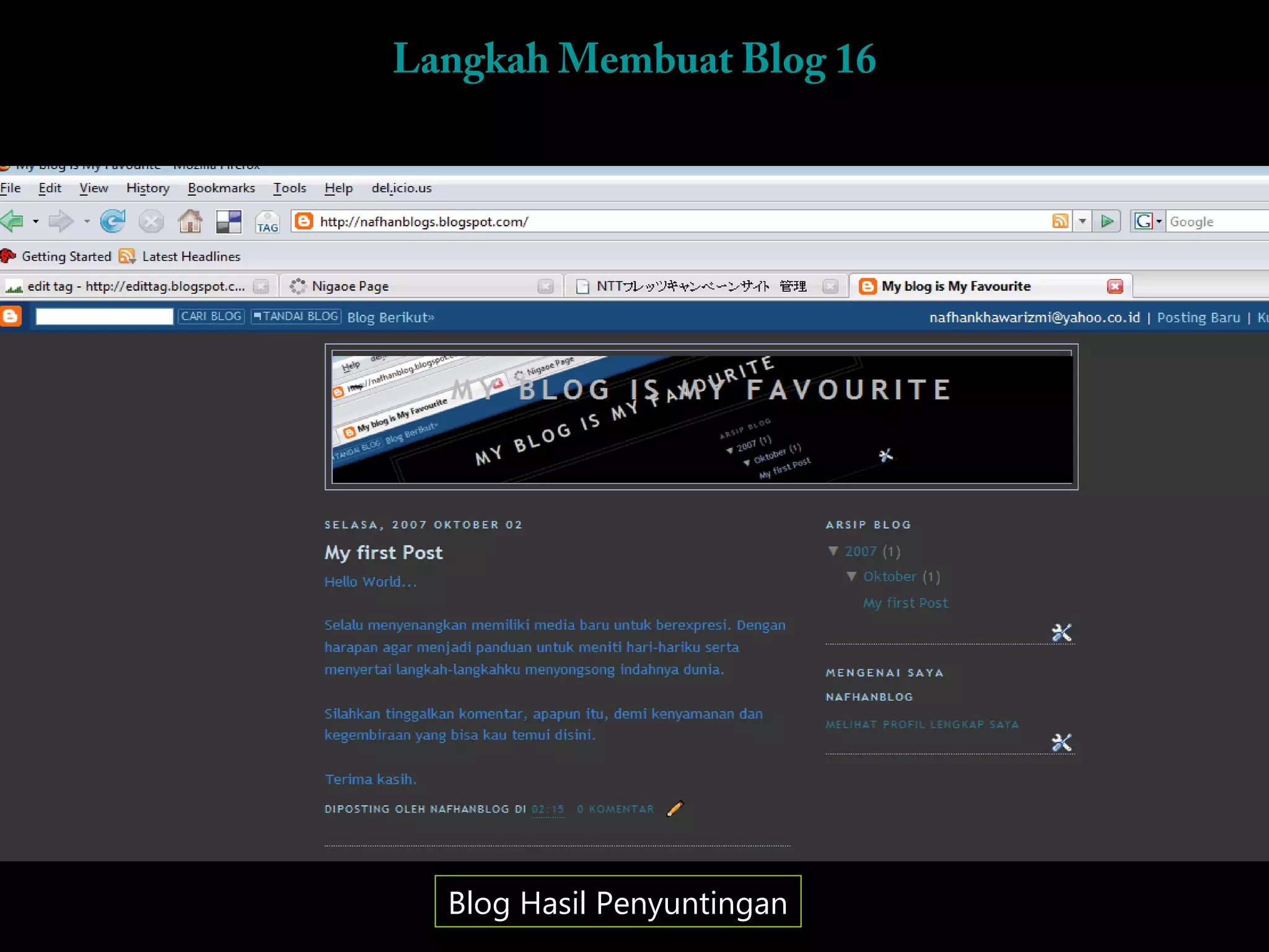 Langkah Membuat Blog 16




  Blog Hasil Penyuntingan
 