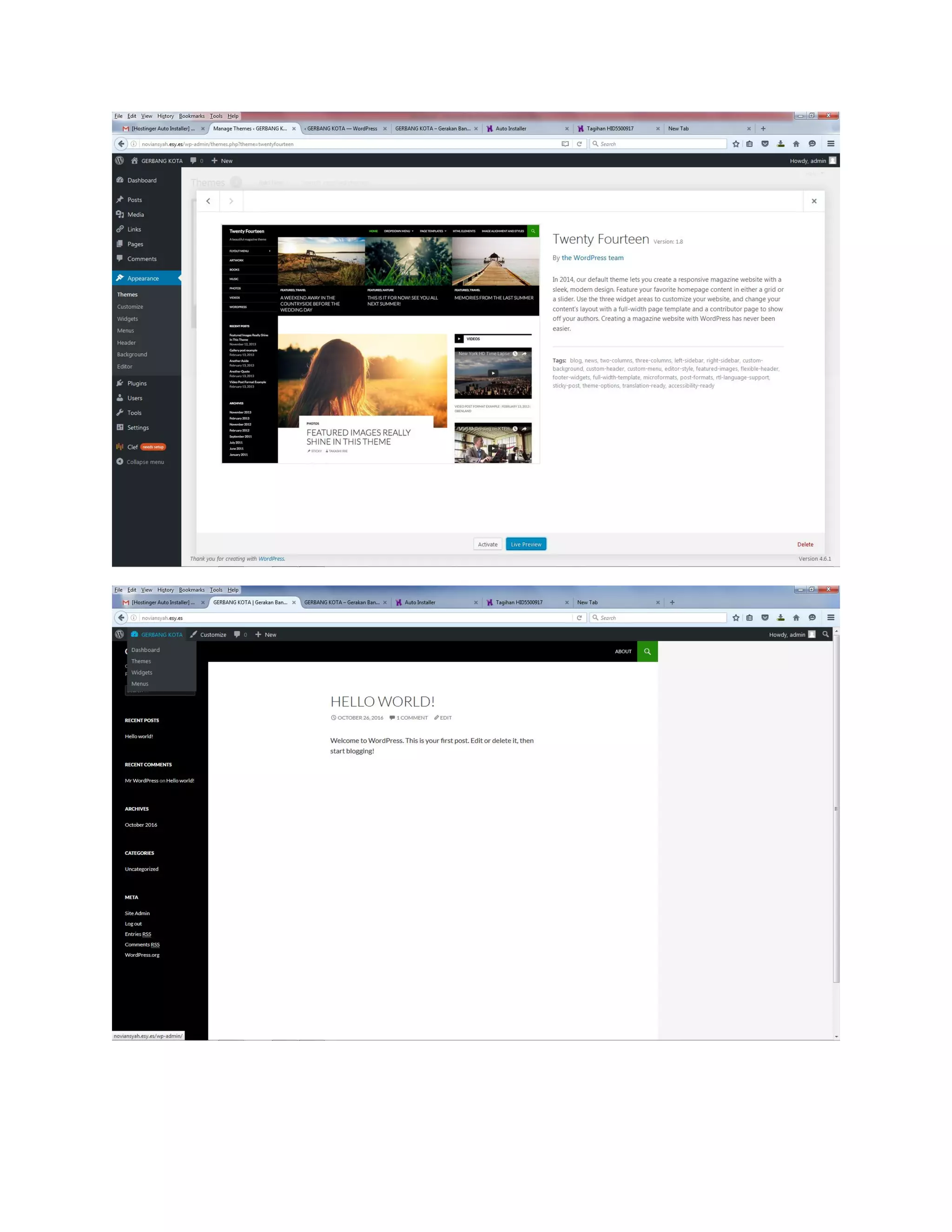 Langkah membuat hostingan gratis