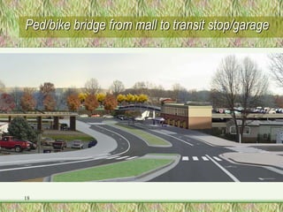 Ped/bike bridge from mall to transit stop/garage




18
 