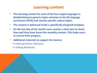 Interactive Mobile Language Learning in a Changing Europe: ICT ...