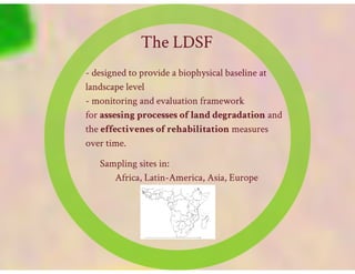 Lang Soil carbon: Land Degradation Surveillance Framework