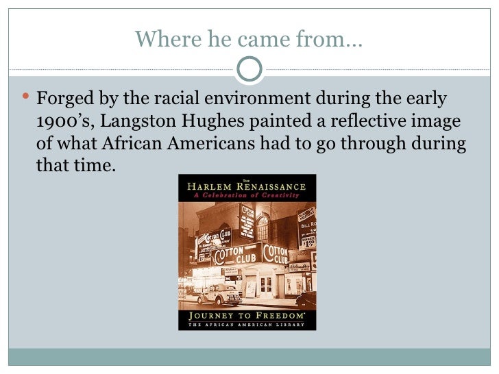 Research paper on langston hughes