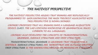 Language & Theories of language | PPTX