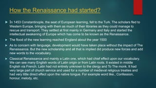 The History of English Language | PPTX